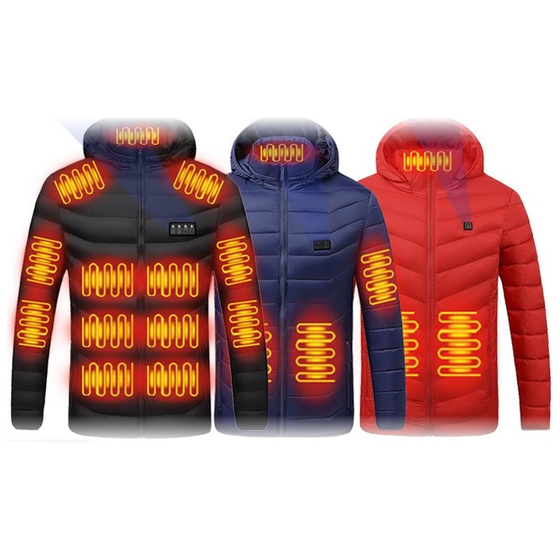 Chaqueta calefactada eléctrica inteligente, hombre y mujer